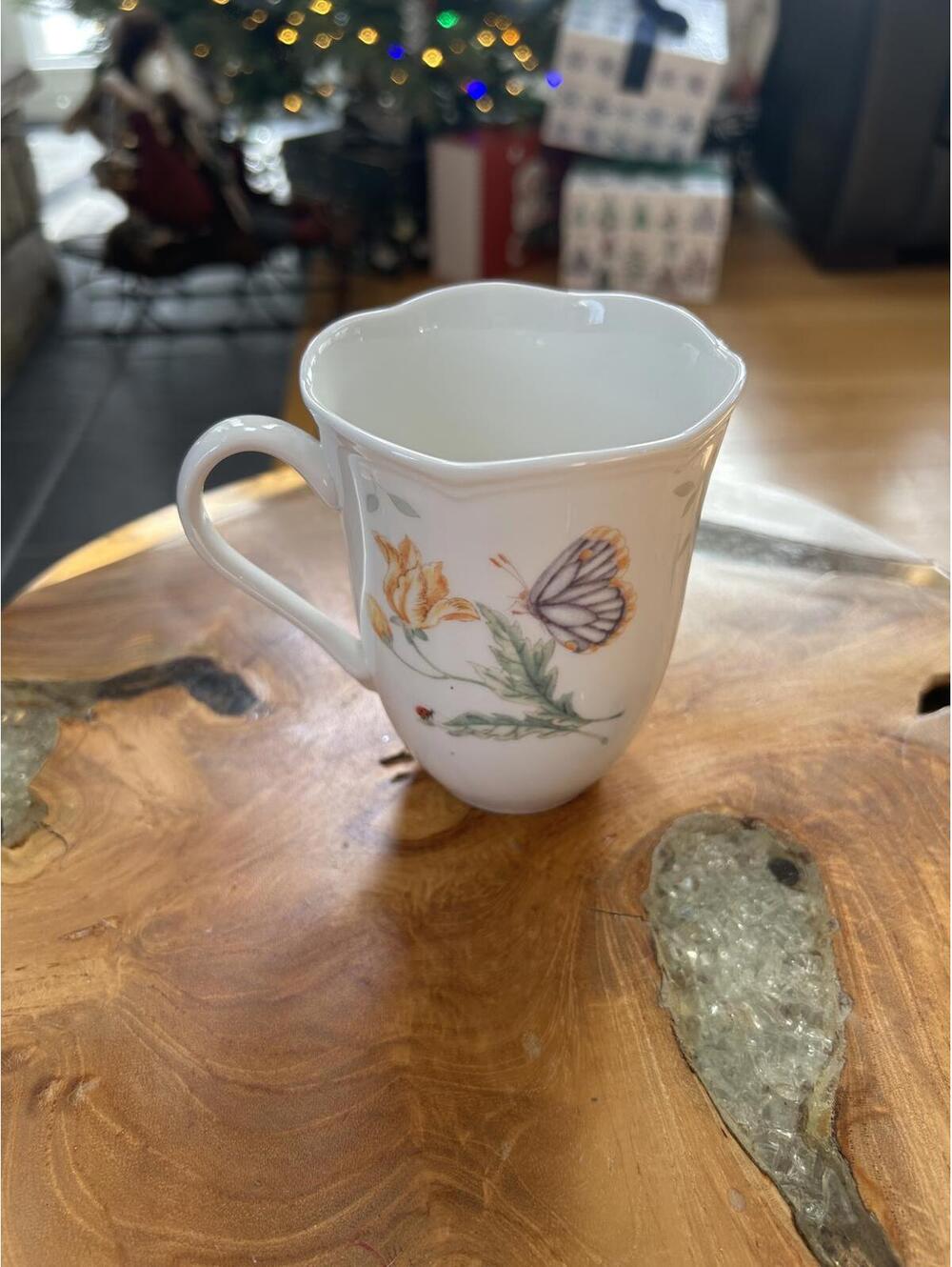 Lenox 12 Oz Butterfly Meadow Fritillary coffee Cup